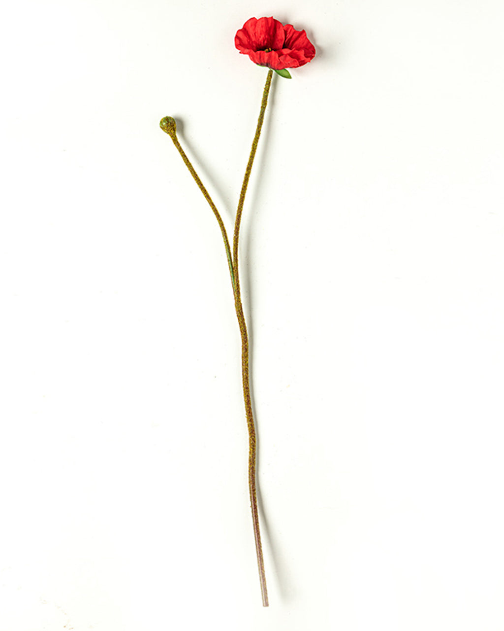 Poppy Single Branch Artificial Flower 60 cm Red (view 3)