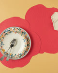 Blossom Artificial Leather 2 pcs Table Mat 40 cm - Pink