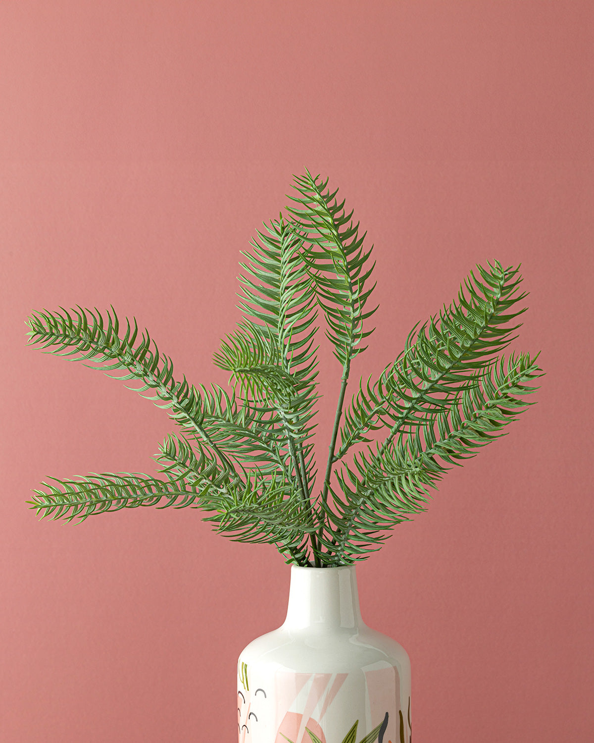 Pine Single Branch Artificial Flower 48 cm - Dark Green