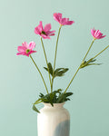 Daisy Bouquet Green Single Branch Artificial Flower 62 cm - Pink