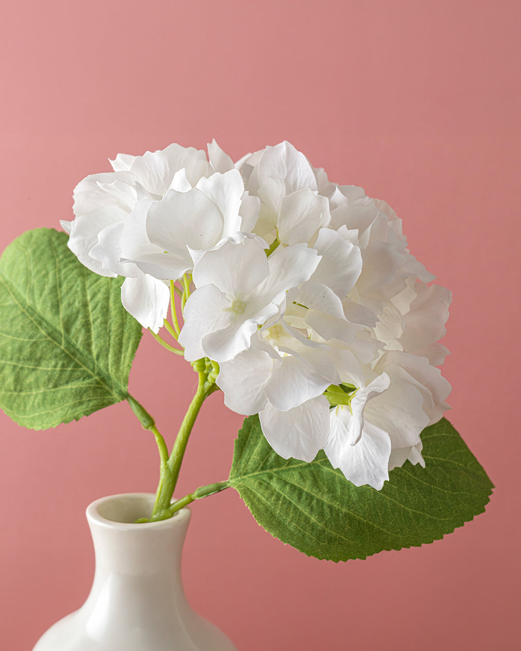 Hortensia Single Branch Artificial Flower 35 cm - Blue (view 2)
