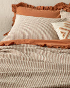 Azure Waffle Jacquard Single Size Bed Spread Set 160x240 cm (view 3)