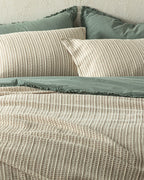 Azure Waffle Jacquard Single Size Bed Spread Set 160x240 cm (view 6)