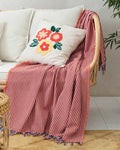 Caline Acrylic Sofa Throw 130x160 cm Pink - Orange
