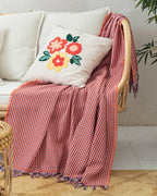 Caline Acrylic Sofa Throw 130x160 cm Pink - Orange