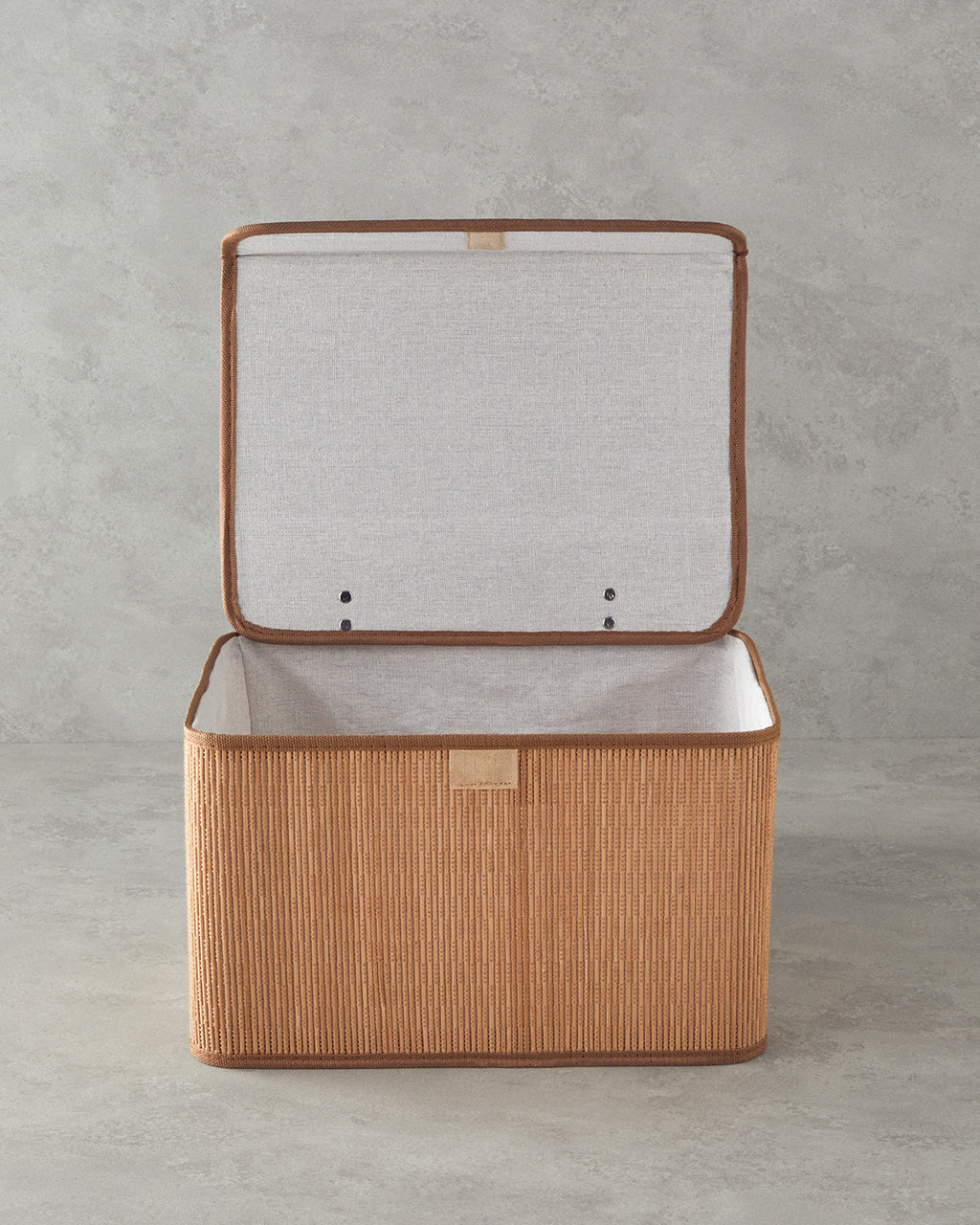 Gina Bamboo Storage Box - Light Brown - 33x23x20 cm (view 2)