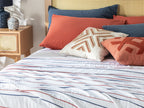 Essence Muslin Bed Spread - Beige, Ecru & White (view 9)