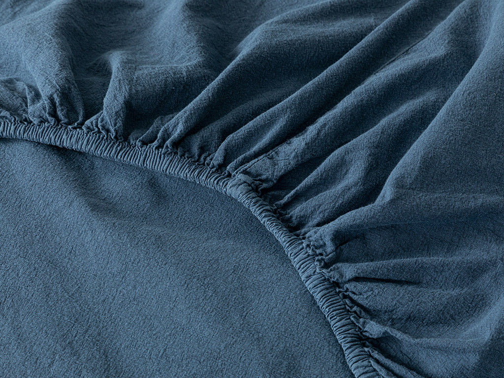 Sandy Antique Paint Double Size Duvet Cover Set 200x220 cm Indigo (view 4)