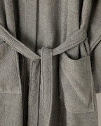 Plain Cotton Set Bathrobe Set S-M Dark Gray (view 3)