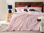 Euphoria Cotton Duvet Cover Set Indigo - Terracotta - King 240x220 cm (view 2)