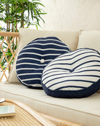 Undersea Decorative Cushion 40 cm White - Indigo (view 3)