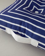 Undersea Floor Cushion 60x60 cm White - Indigo (view 2)