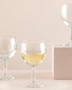 Unique Glass 3 pcs Chalice 195 ml Transparent