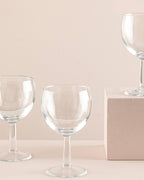 Unique Glass 3 pcs Chalice 195 ml Transparent (view 2)