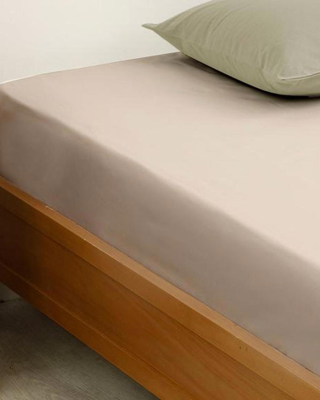 Plain Cotton Small Single Flat Sheet 140x200 cm Coffee Foam