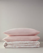 Bird Whisper Printed Double Size Summer Blanket Set 200x220 cm Pink (view 5)