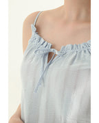 Jane Cotton Women Night Gown Light Blue (view 4)