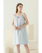 Jane Cotton Women Night Gown Light Blue (view 5)