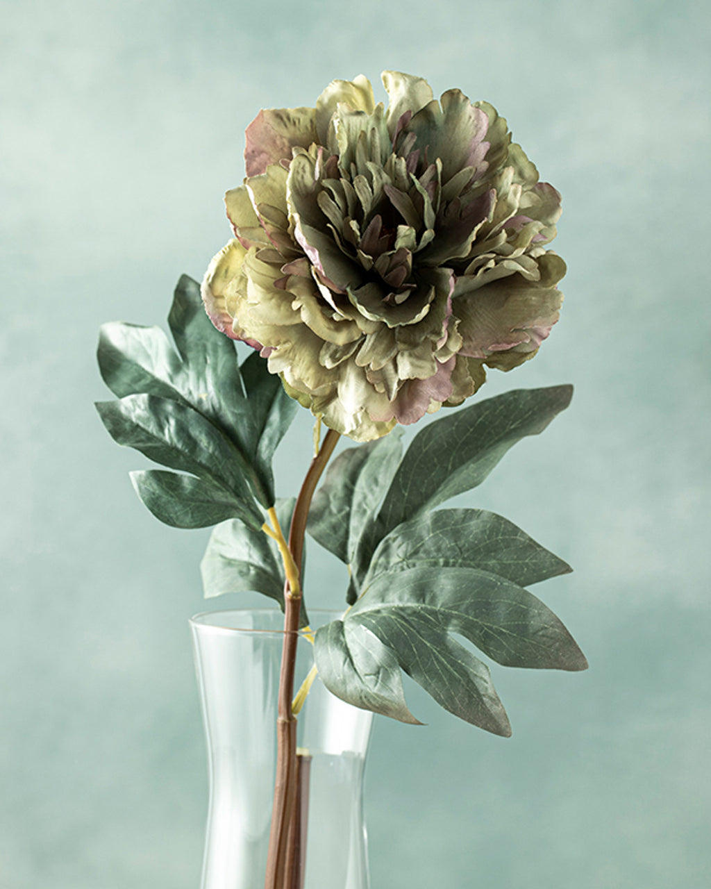 Peony Dream Single Branch Artificial Flower 75 cm Green