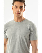 Basic Comfort Combed Cotton Men’s Pajama Set Navy Blue (view 8)