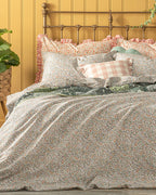Fleur De Nuit Cotton Double Size Duvet Cover Set 200x220 cm Powder Pink