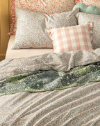 Fleur De Nuit Cotton Double Size Duvet Cover Set 200x220 cm Powder Pink (view 2)