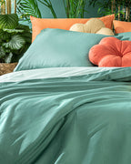 Plain Cotton Double Size Duvet Cover Set 200x220 cm (view 7)
