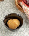 Cristallo Ceramic Snack Bowl 12 cm Brown