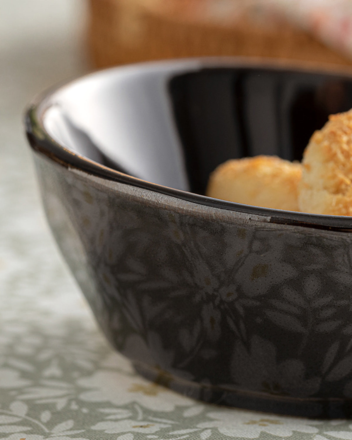 Cristallo Ceramic Snack Bowl 12 cm Brown (view 3)