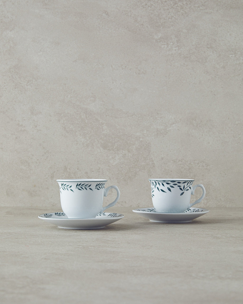 Blatt Porcelain 4 Pieces 2 Servings Coffee Cup Set 80 ml (view 4)