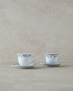 Blatt Porcelain 4 Pieces 2 Servings Coffee Cup Set 80 ml (view 4)