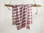 Merisa Cotton Striped Bath Wrap 90x150 cm Maroon