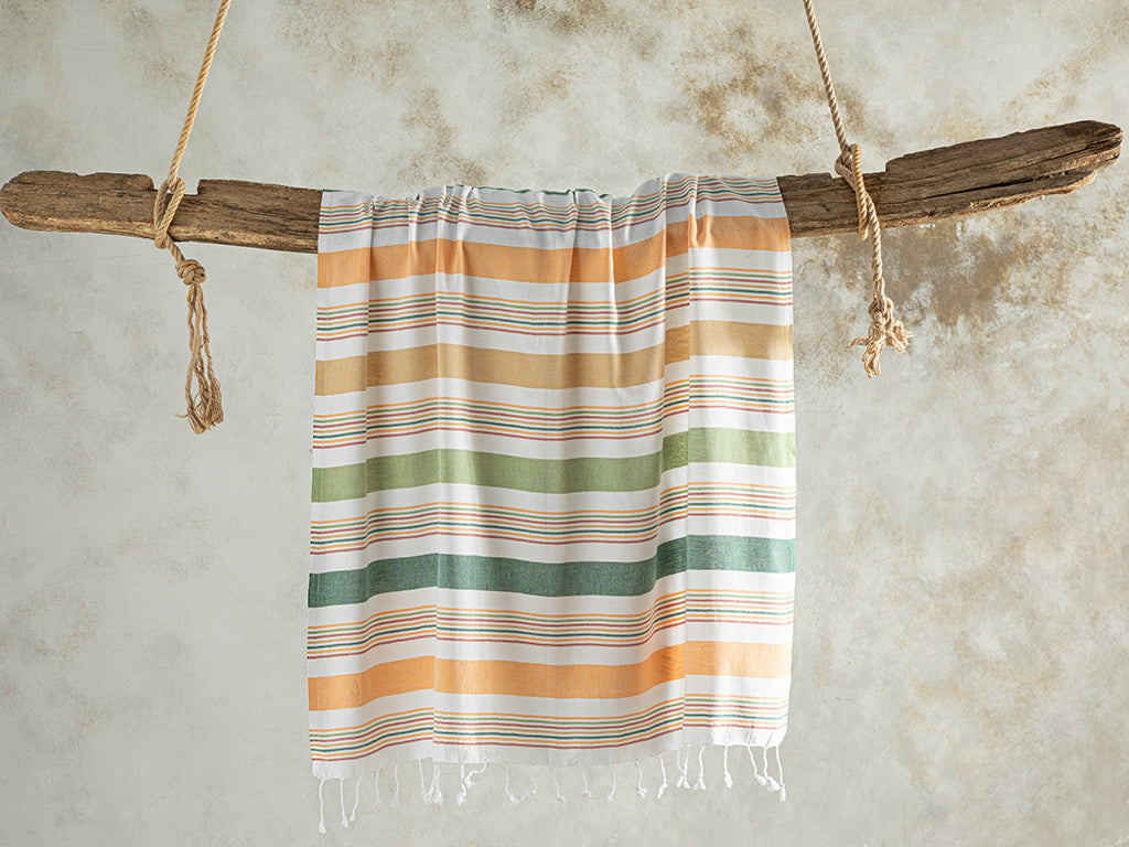 Colorful Cotton Striped Bath Wrap 90x150 cm Colored