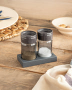 Greta Glass 2 pcs Salt and Pepper Shaker 105 ml - Anthracite