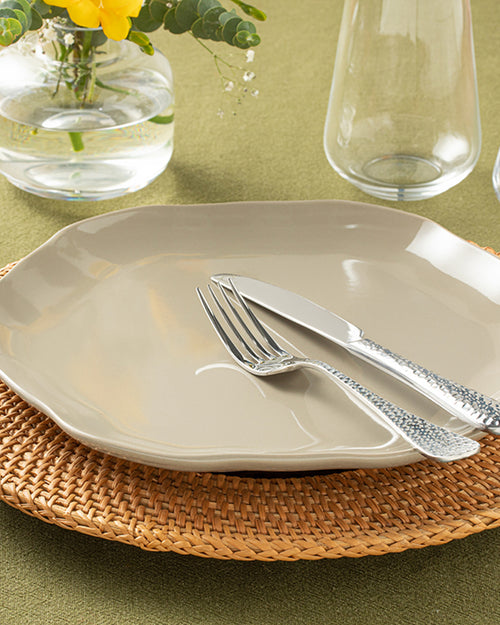 Benitta Ceramic Serving Plate 28 cm Stone Colored (view 2)