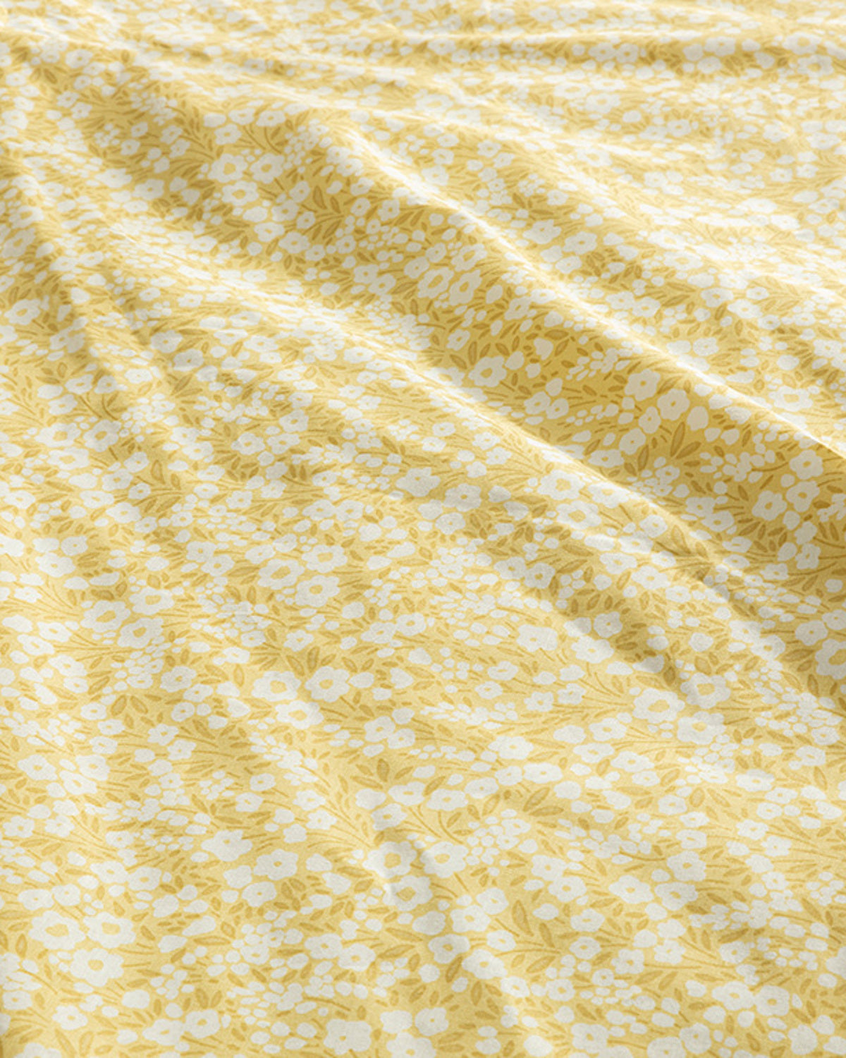 Midsummer Blossom Cotton King Size Duvet Cover Set 240x220 cm Yellow (view 3)