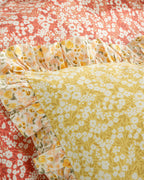 Midsummer Blossom Cotton King Size Duvet Cover Set 240x220 cm Yellow (view 4)