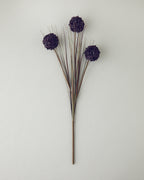 Grass Bush Single Branch Artificial Flower 63 cm Dark Violet