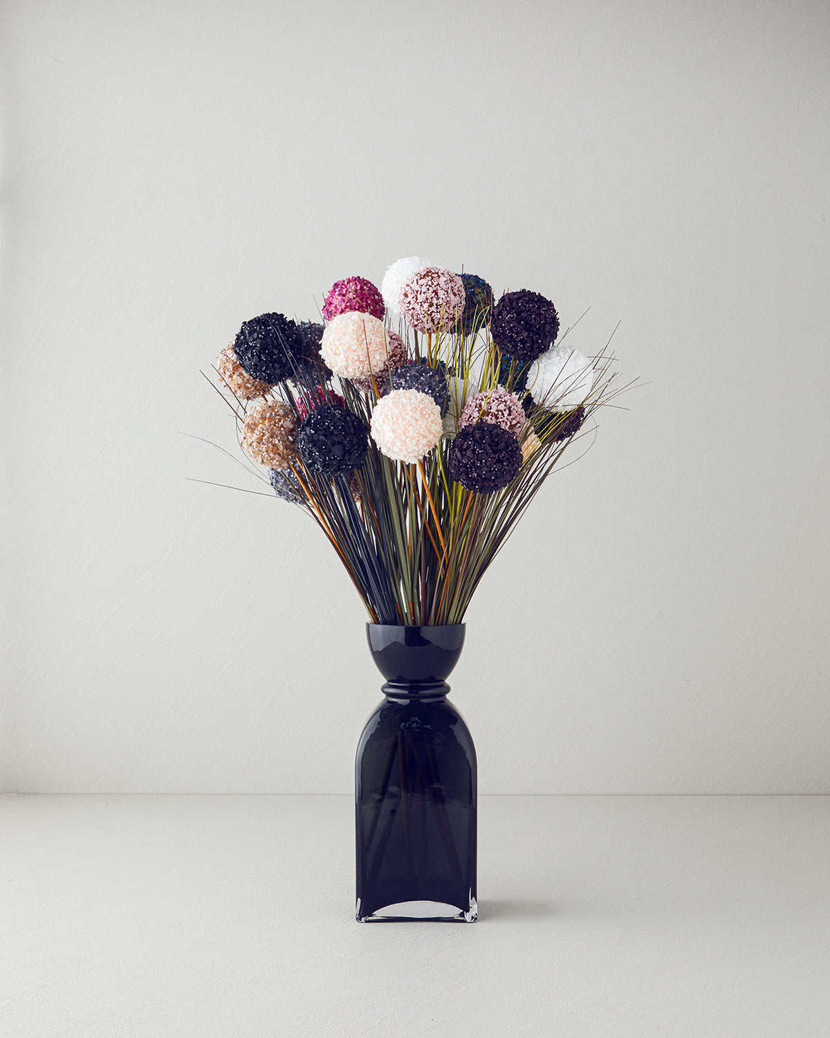 Grass Bush Single Branch Artificial Flower 63 cm Dark Violet (view 3)
