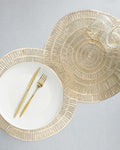 Glazzy PVC 2 pcs Table Mat 38 cm - Gold
