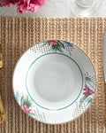 Protea New Bone China Deep Plate 20 cm White