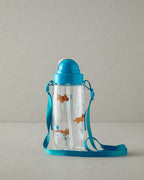 Cute Dogs Tritan Strapped Kids Water Bottle 500 ml Turquoise (view 2)