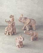 Happy Elephants Polyresin Trinket 29.5x14x29.2 cm Brown (view 3)