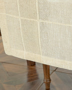 Luxe Linen Look Polyester Runner 40x150 cm Beige (view 3)