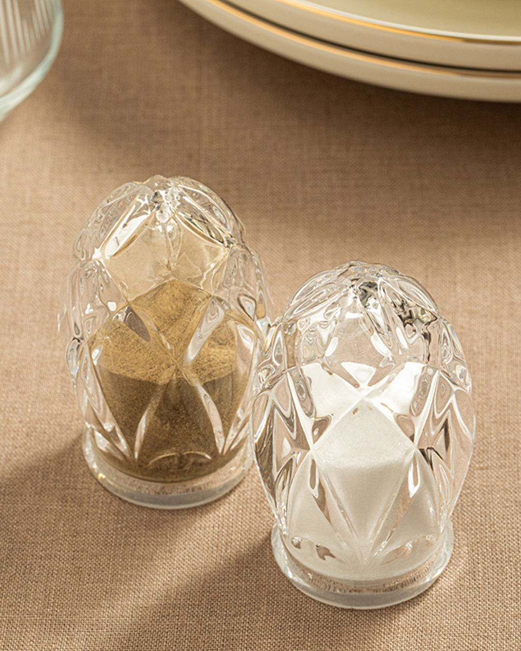 Trace Glass 2 pcs Salt and Pepper Shaker 5.5x8.5 cm Transparent (view 2)
