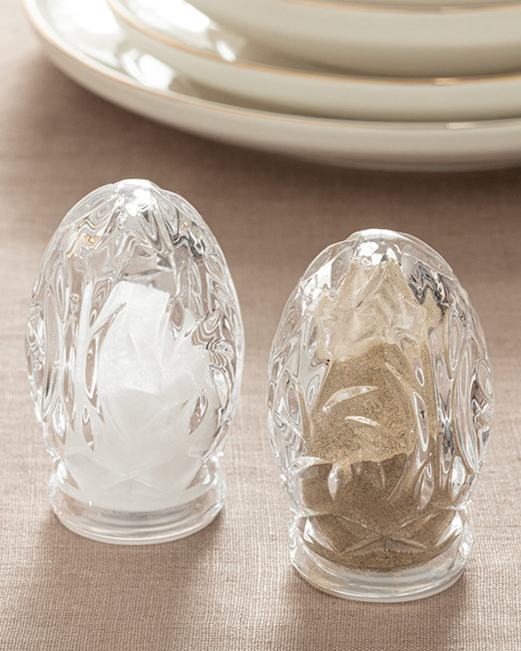 Peggy Glass 2 pcs Salt and Pepper Shaker 5.5x8.5 cm Transparent (view 2)