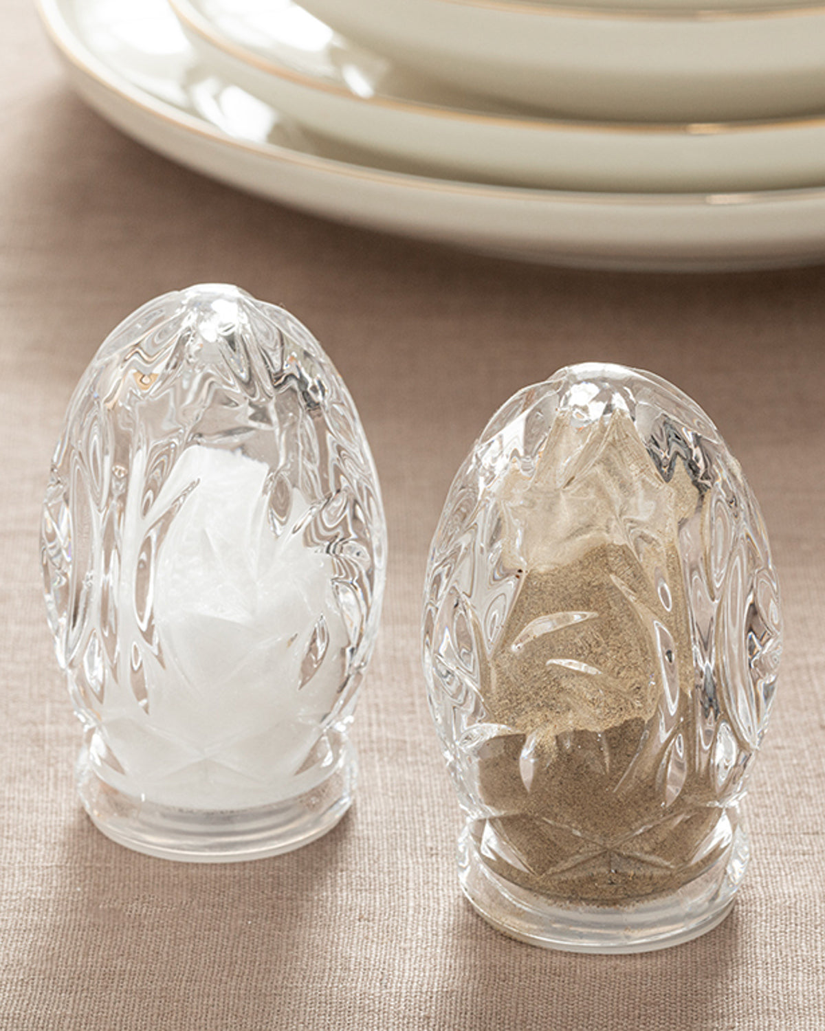 Peggy Glass 2 pcs Salt and Pepper Shaker 5.5x8.5 cm Transparent (view 2)