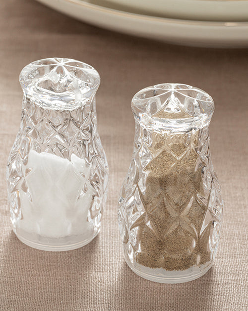Agate Glass 2 pcs Salt and Pepper Shaker 4.7x8.2 cm Transparent (view 2)