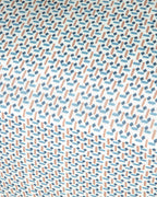Trellis Easy Iron Double Size Flat Sheet 240x260 cm Blue - Cinnamon (view 3)