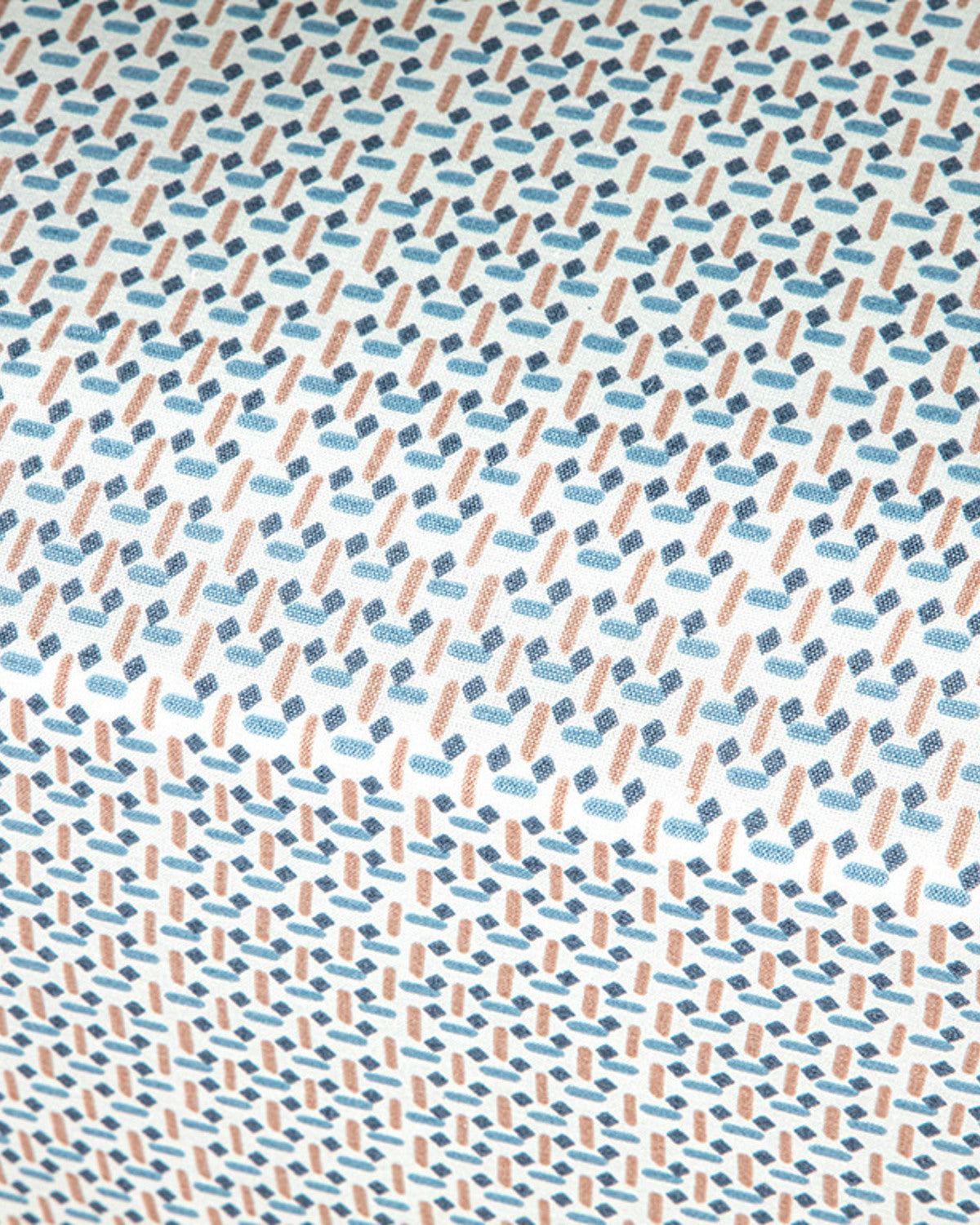 Trellis Easy Iron Double Size Flat Sheet 240x260 cm Blue - Cinnamon (view 3)